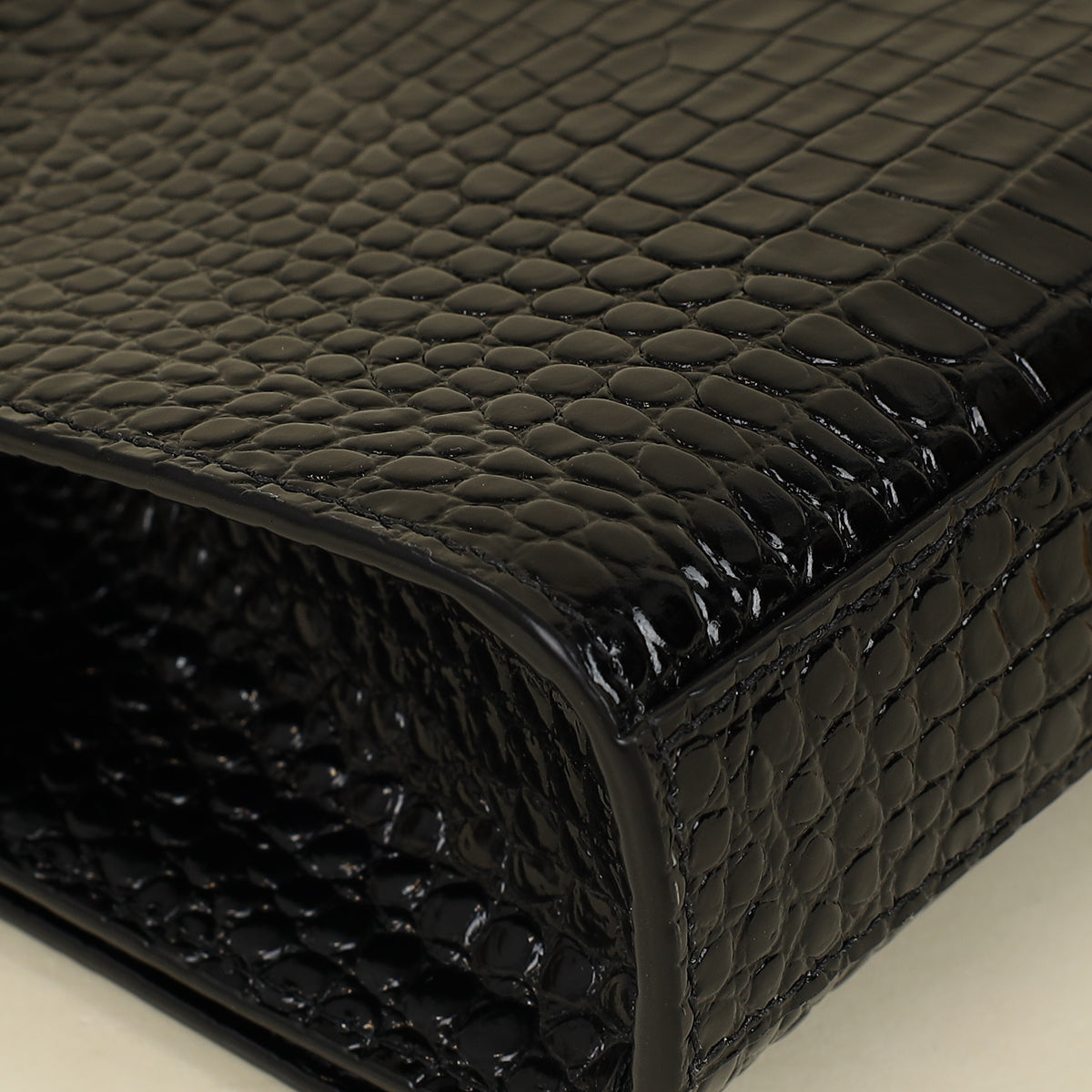 YSL Black Coco Embossed Kate Tassel Medium Shoulder Bag-YSL-THE CLOSET