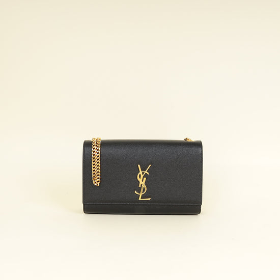 YSL Black Monogram Kate Medium Shoulder Bag-YSL-THE CLOSET