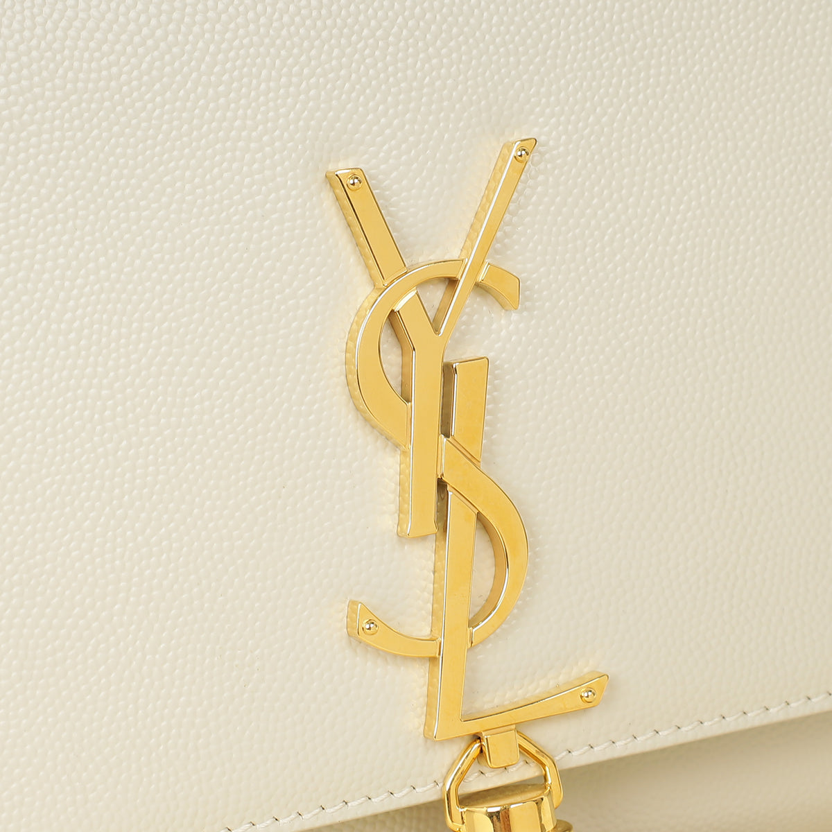 YSL Blanc Vintage Kate Tassel Medium Shoulder Bag-YSL-THE CLOSET