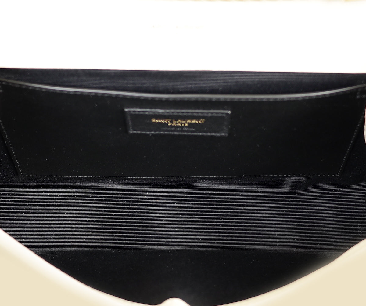 YSL Blanc Vintage Kate Tassel Medium Shoulder Bag-YSL-THE CLOSET