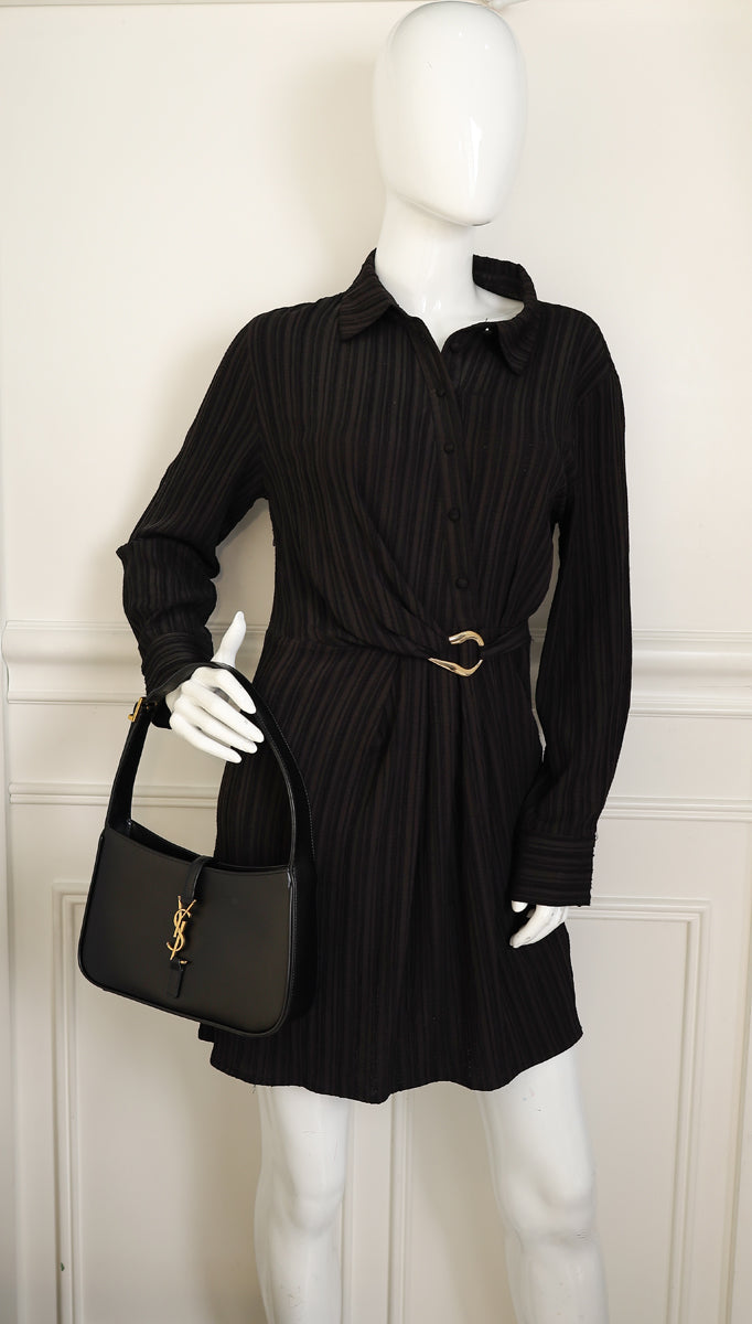 YSL Black LE 5 À 7 Hobo Bag