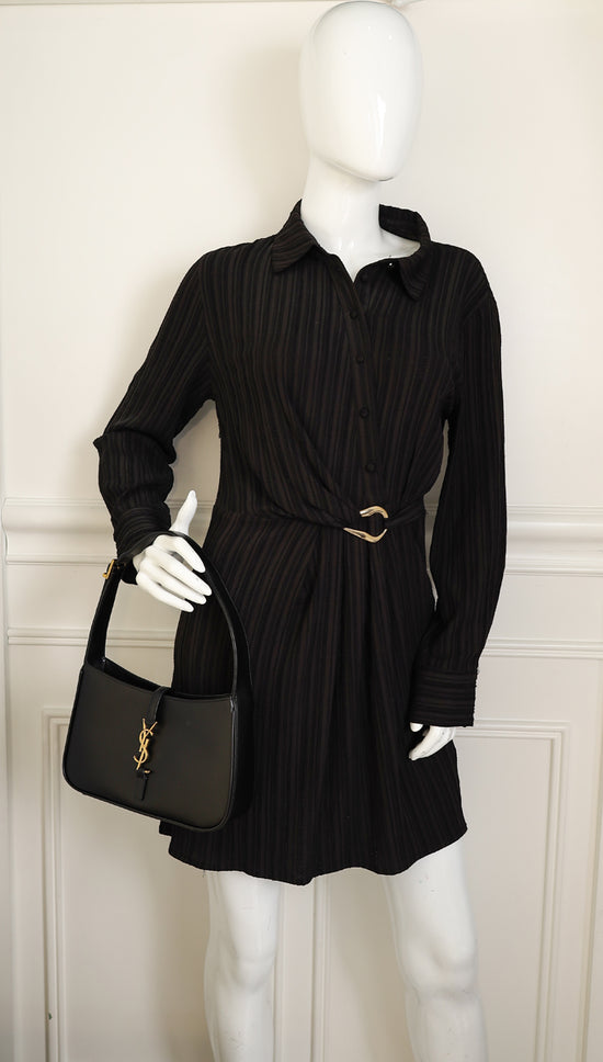 YSL Black LE 5 À 7 Hobo Bag