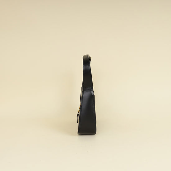 YSL Black LE 5 À 7 Hobo Bag