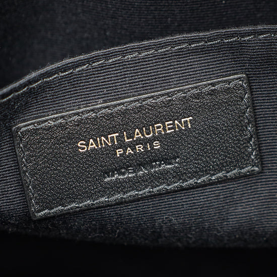 YSL Black Chevron Lou Camera Bag
