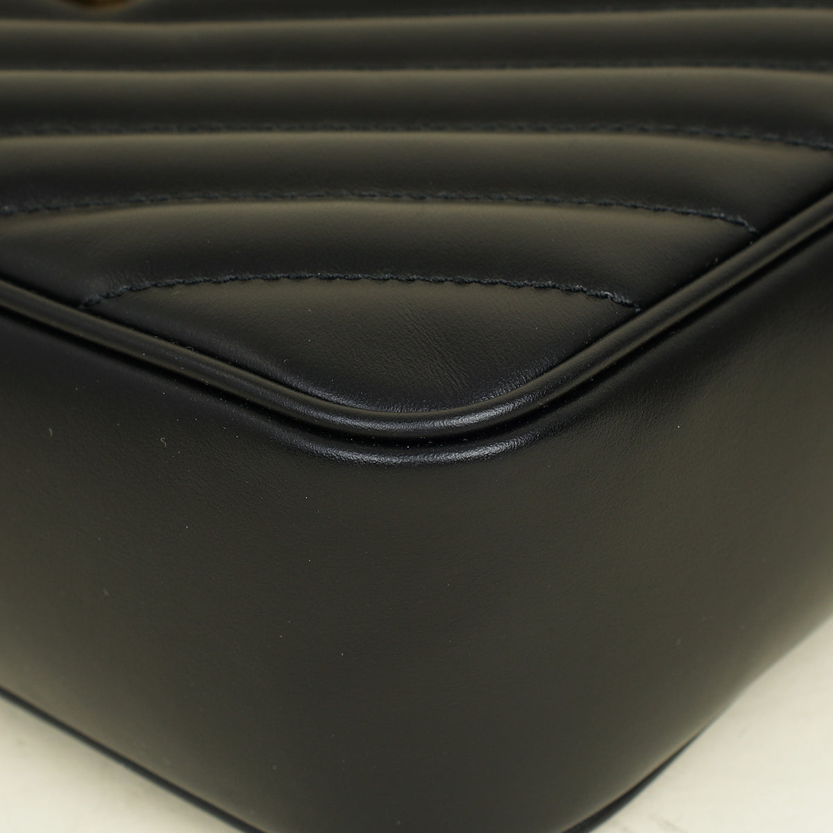 YSL Black Chevron Lou Camera Bag