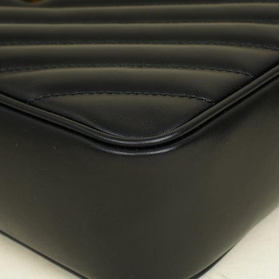 YSL Black Chevron Lou Camera Bag