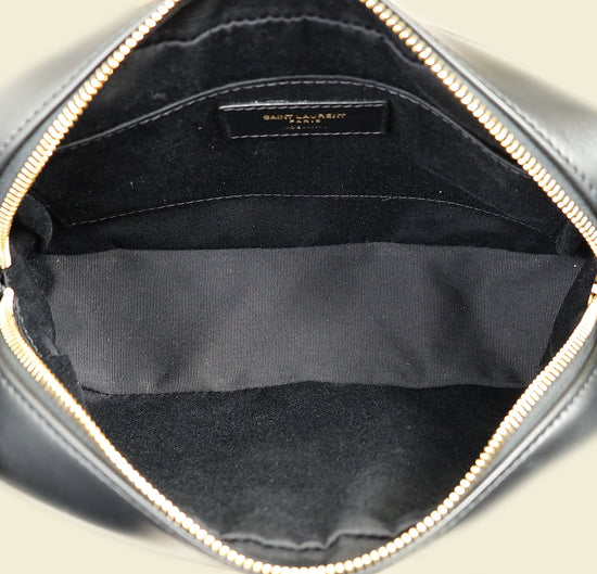 YSL Black Chevron Lou Camera Bag