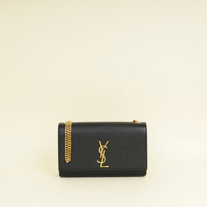 YSL Black Kate Flap Bag