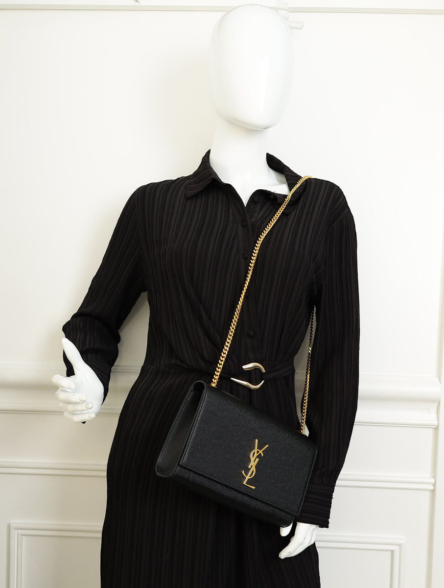 YSL Black Kate Flap Bag