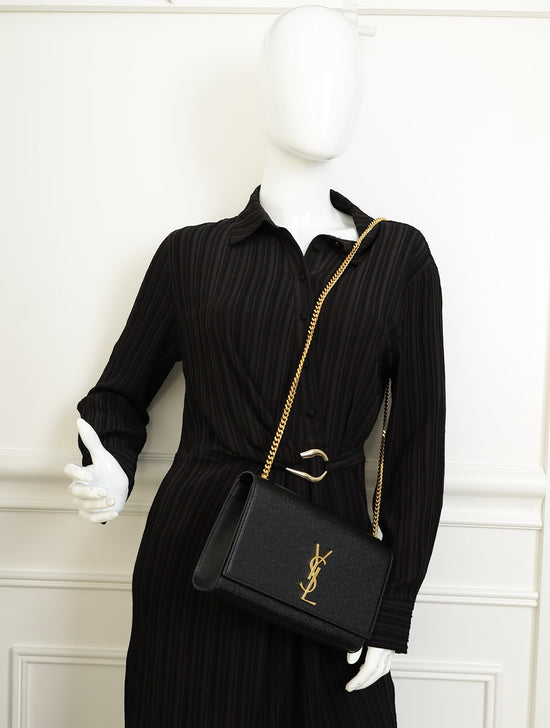 YSL Black Kate Flap Bag