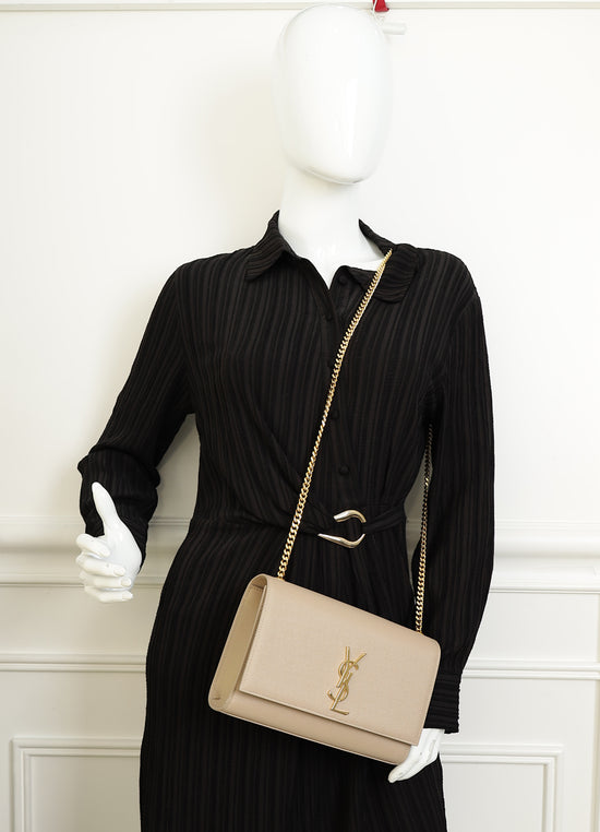 YSL Beige Kate Medium Flap Bag