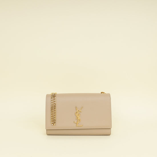 YSL Beige Kate Medium Flap Bag