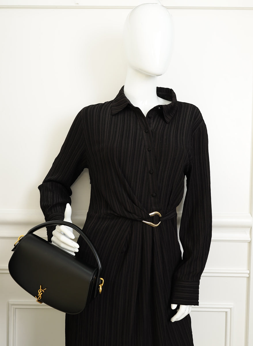 YSL Black Voltaire Top Handle Bag