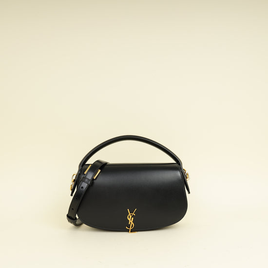 YSL Black Voltaire Top Handle Bag