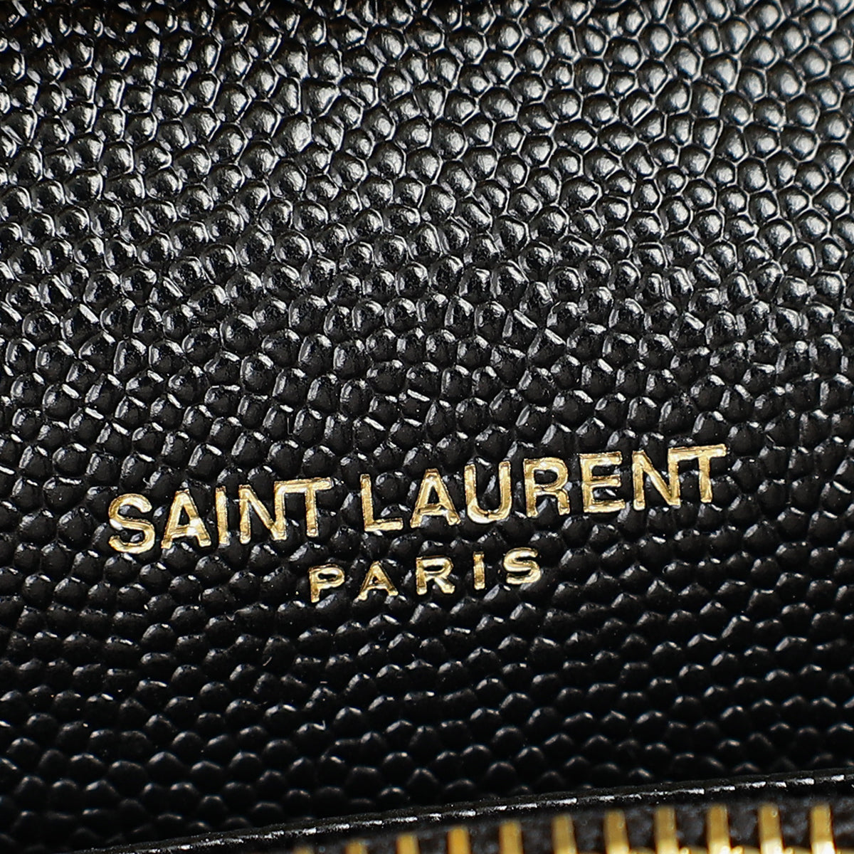 YSL Black Chevron Classic Cassandre Chain Wallet