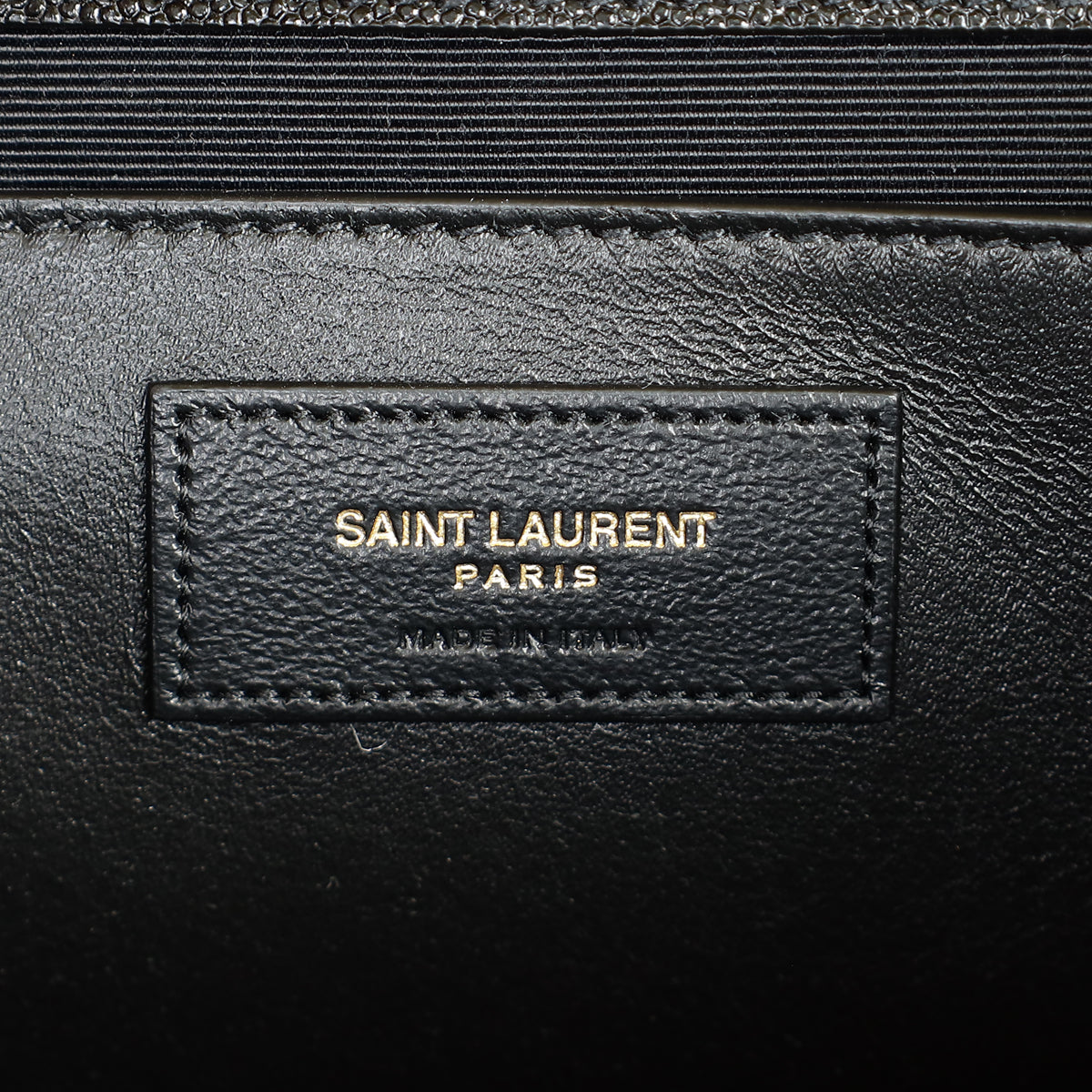 YSL Black Mix Quilted Envelope Medium Shoulder Bag