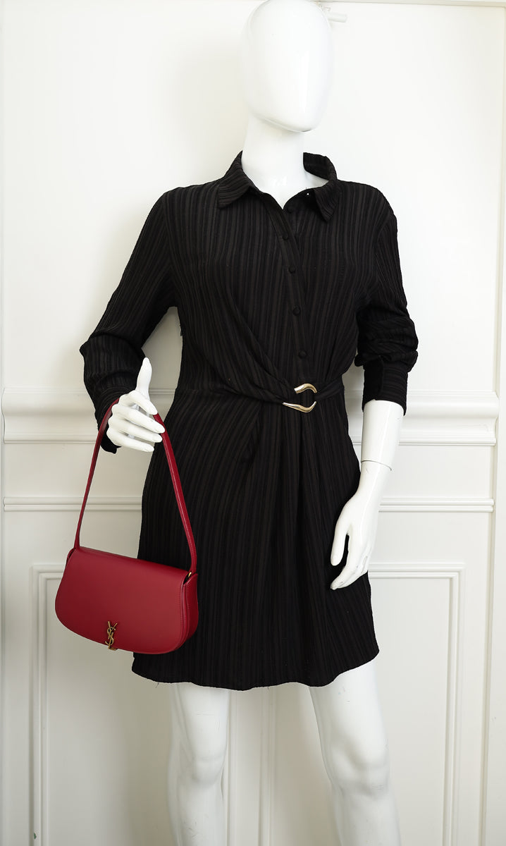 YSL Dark Fuchsia Voltaire Mini Shoulder Bag