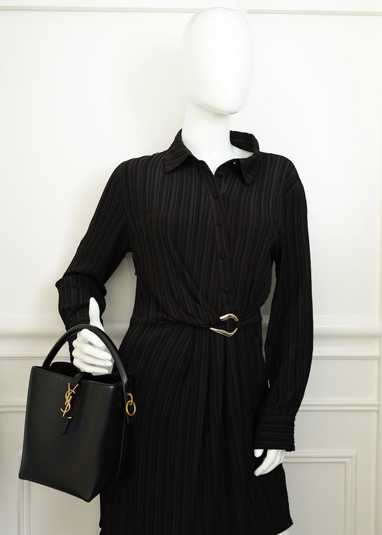 YSL Black Le 37 Small Bucket Bag