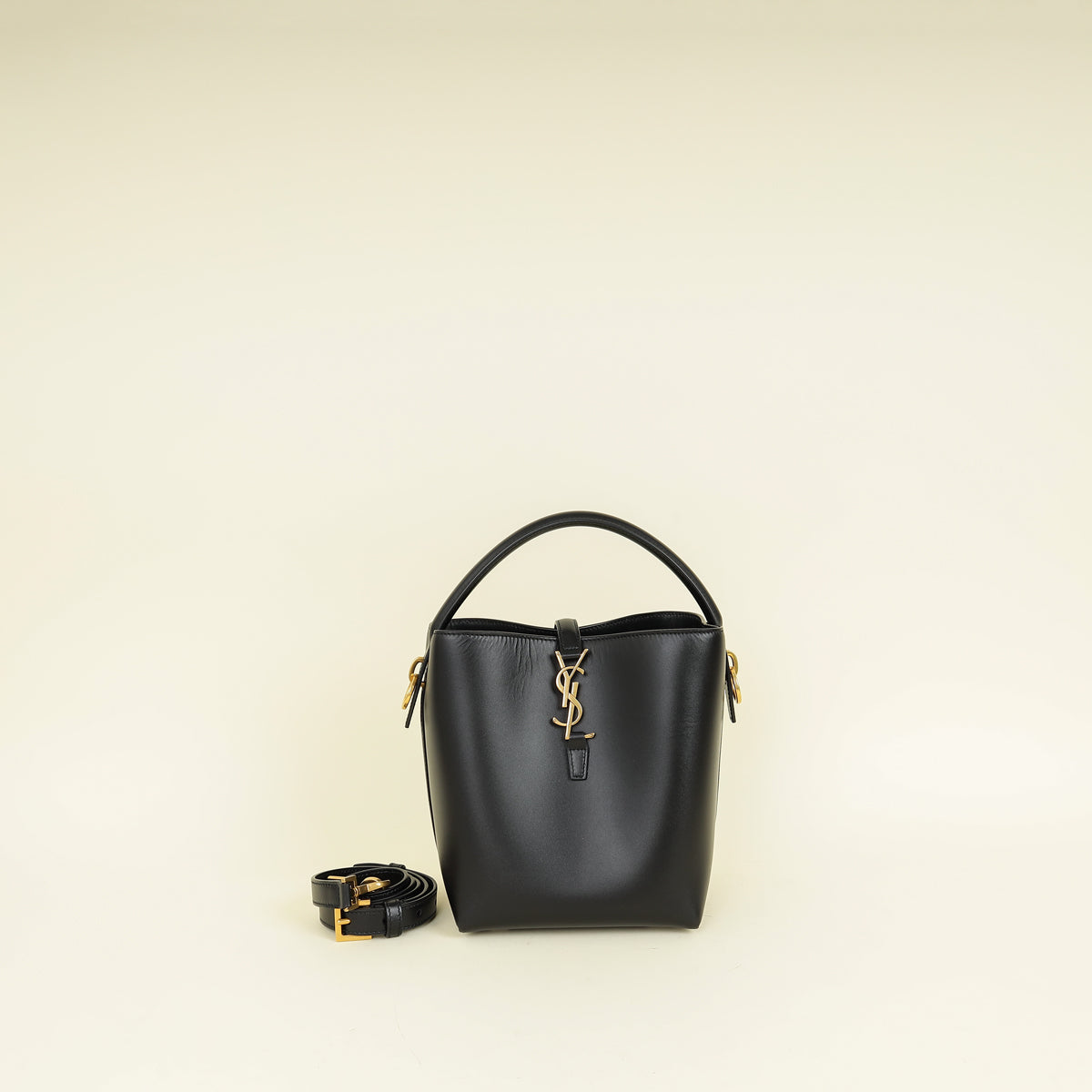 YSL Black Le 37 Small Bucket Bag