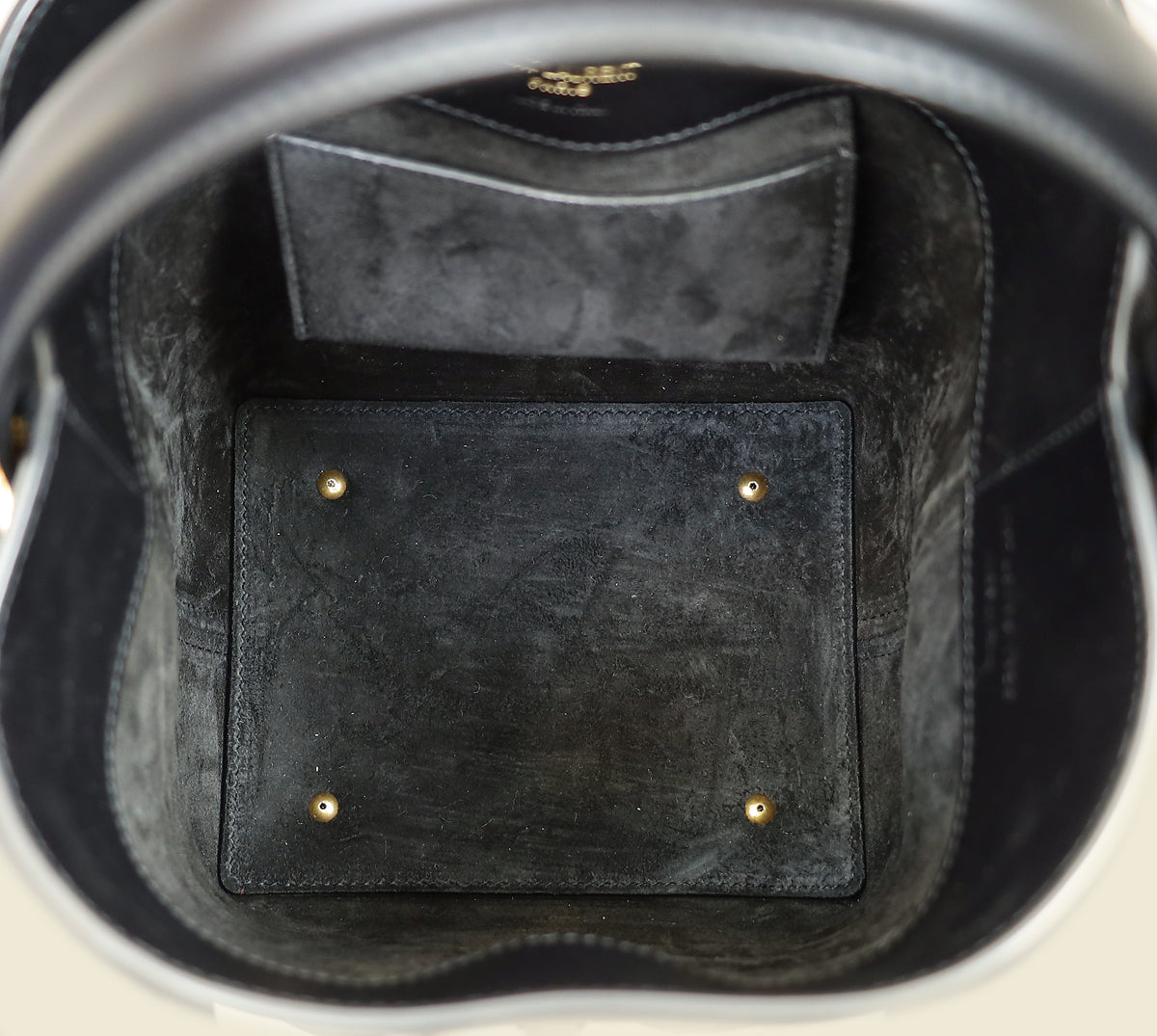 YSL Black Le 37 Small Bucket Bag