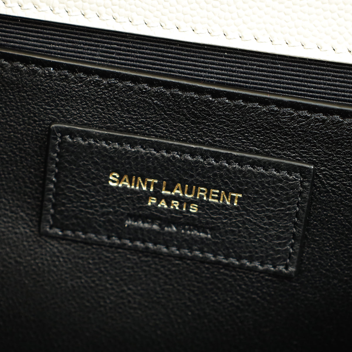 YSL Vintage Blanc Kate Tassel Medium Shoulder Bag