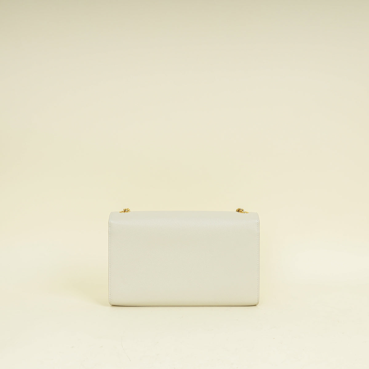 YSL Vintage Blanc Kate Tassel Medium Shoulder Bag