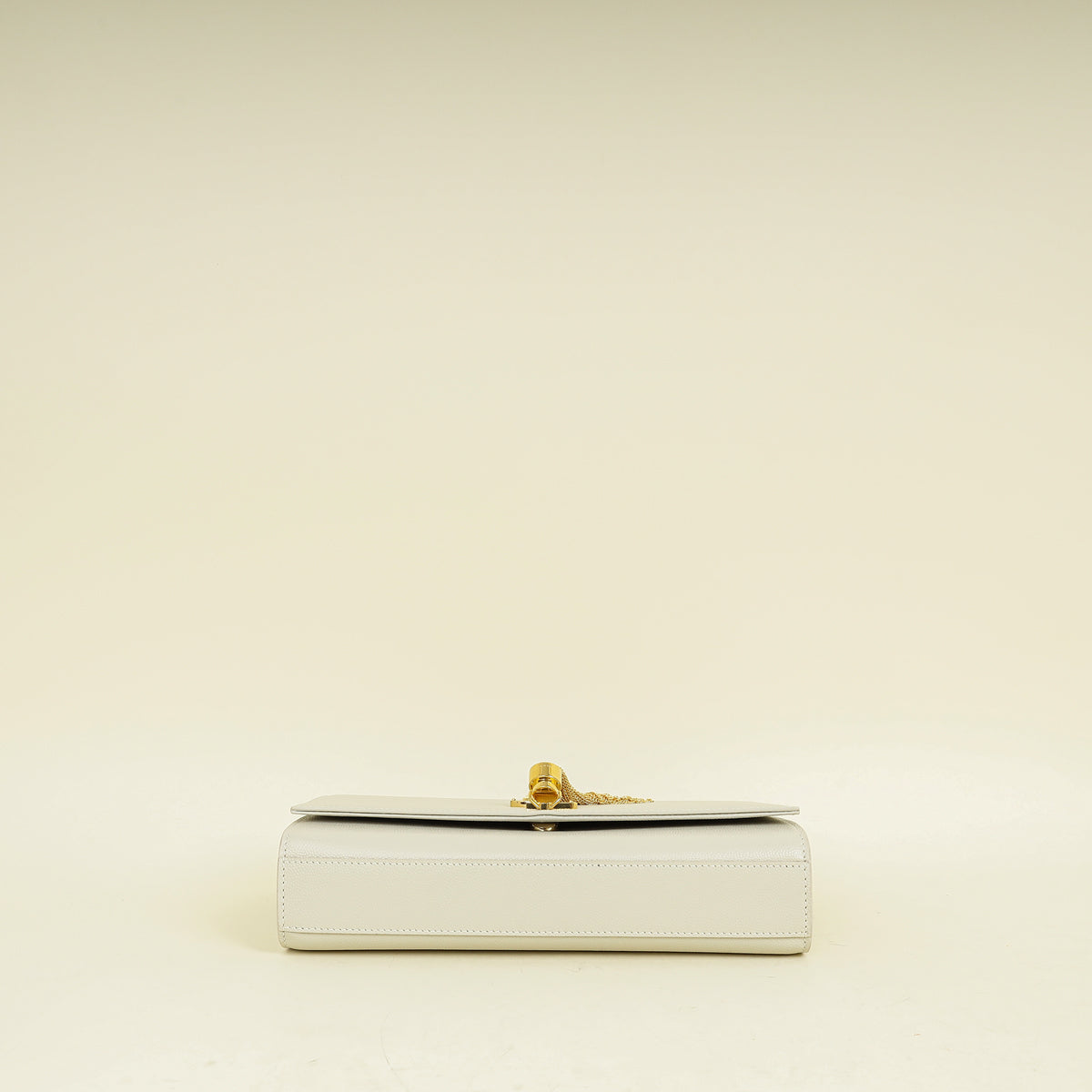 YSL Vintage Blanc Kate Tassel Medium Shoulder Bag