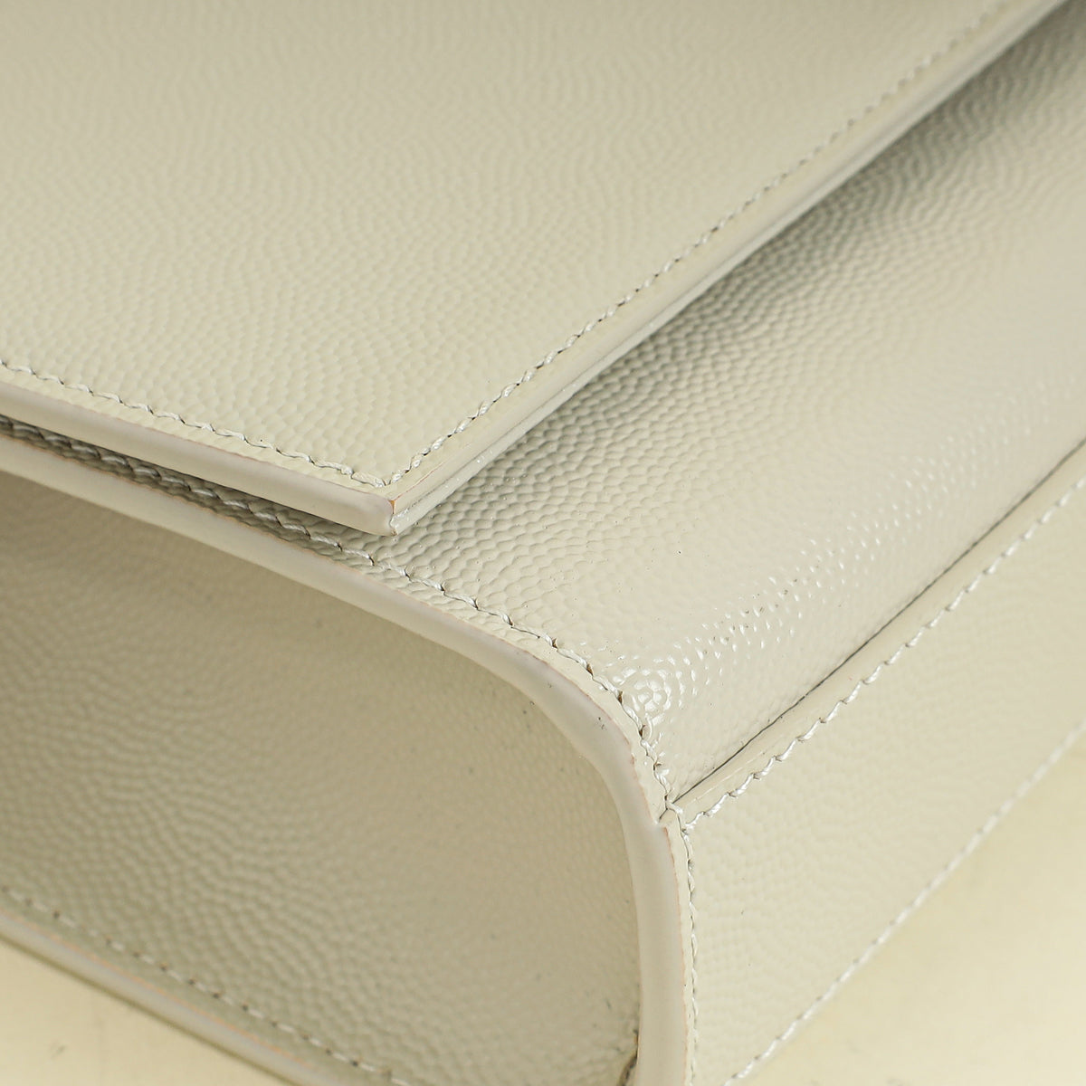 YSL Vintage Blanc Kate Tassel Medium Shoulder Bag