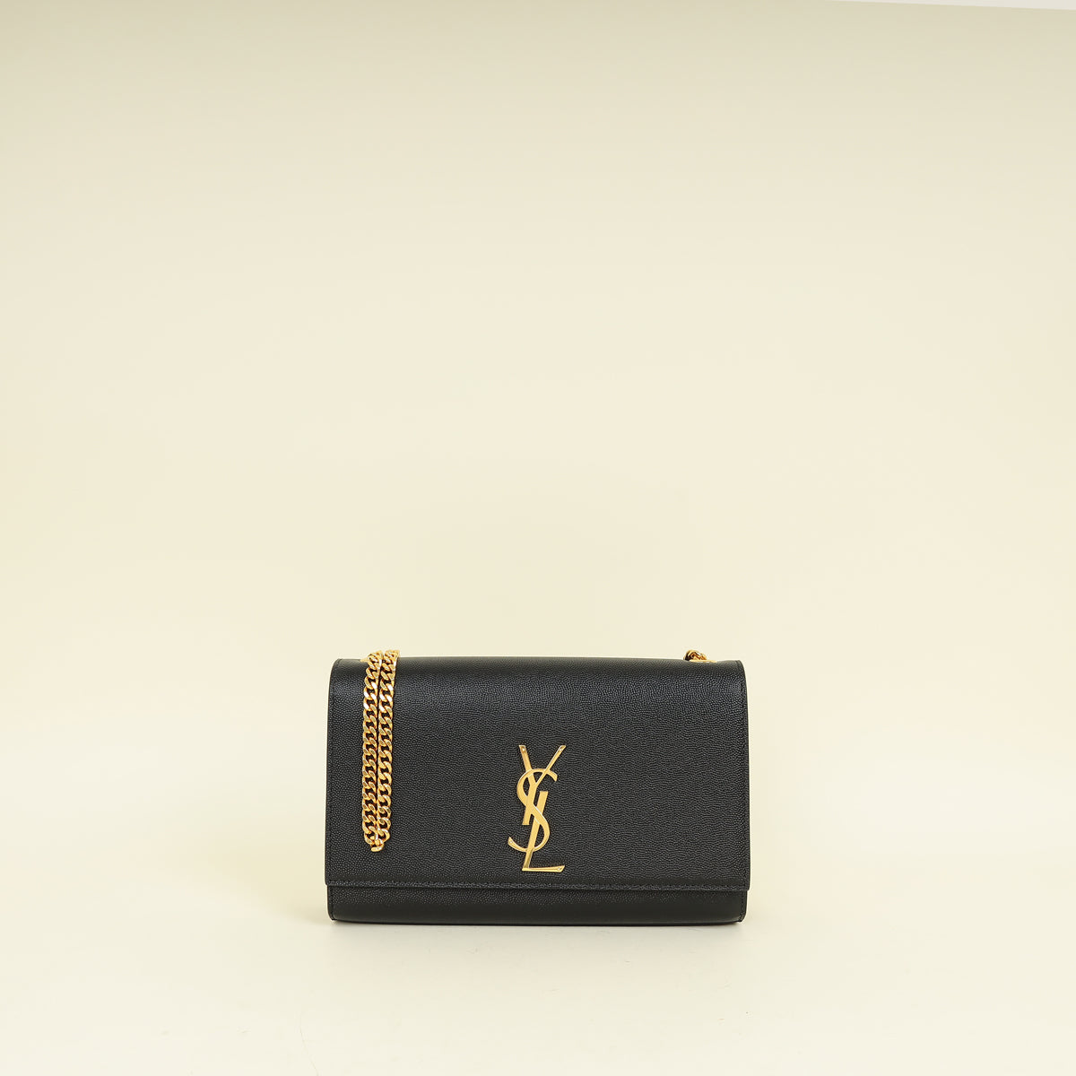 YSL Black Monogram Kate Tassel Medium Shoulder Bag