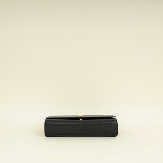 YSL Black Monogram Kate Tassel Medium Shoulder Bag