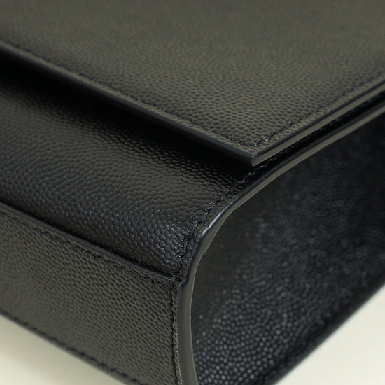 YSL Black Monogram Kate Tassel Medium Shoulder Bag