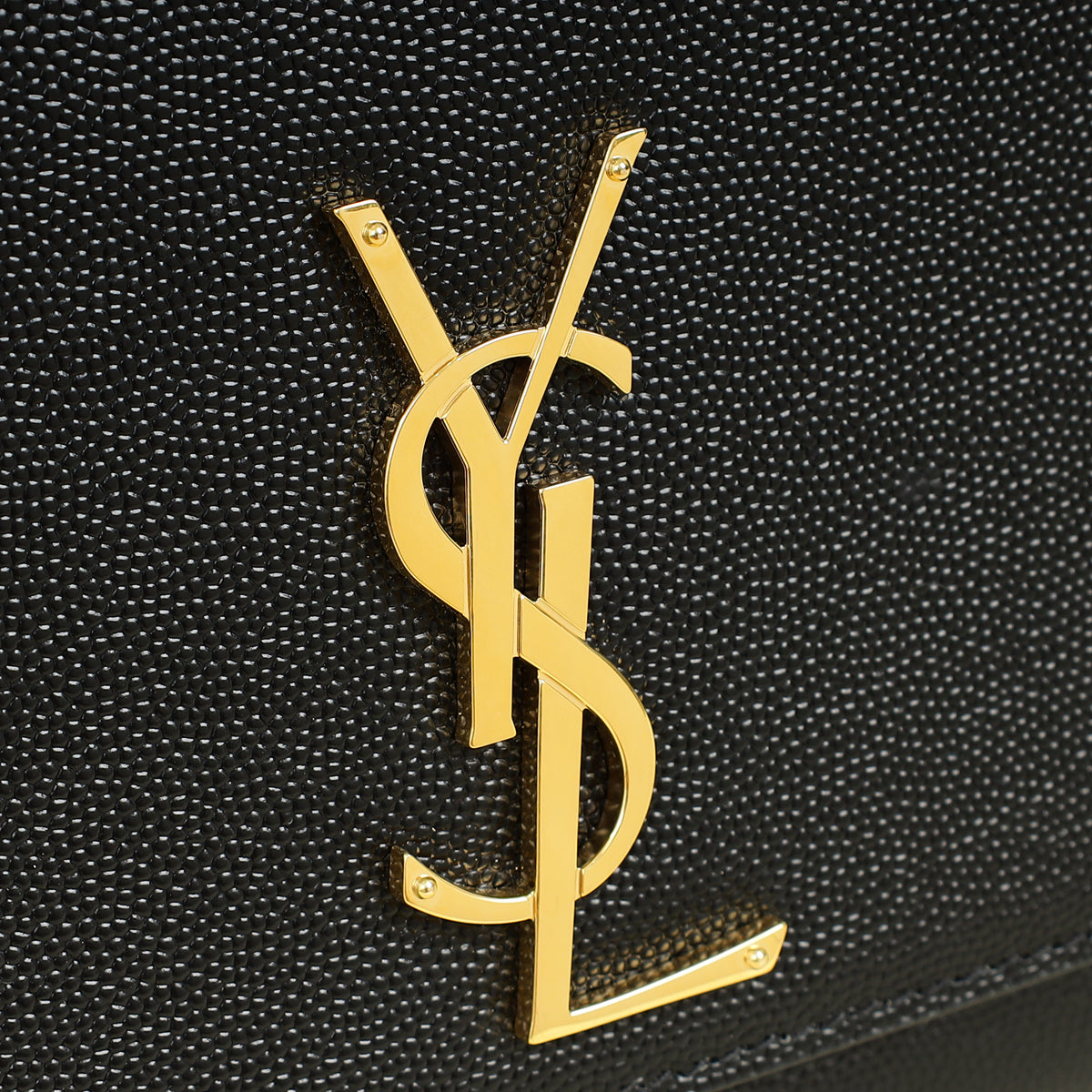 YSL Black Monogram Kate Tassel Medium Shoulder Bag