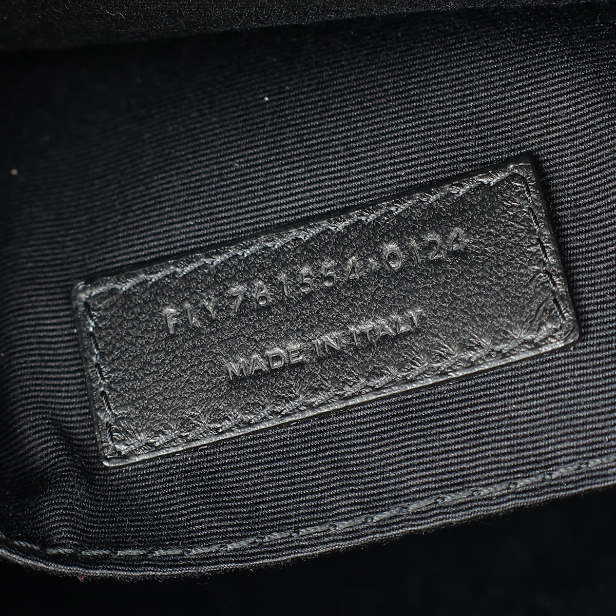 YSL Black Chevron Lou Camera Crossbody Bag