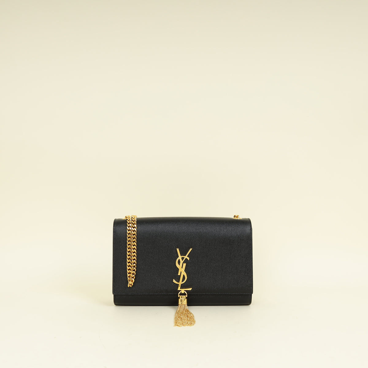 YSL Black Kate Tassel Medium Shoulder Bag