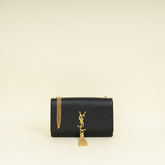 YSL Black Kate Tassel Medium Shoulder Bag