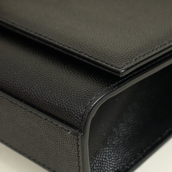 YSL Black Kate Tassel Medium Shoulder Bag