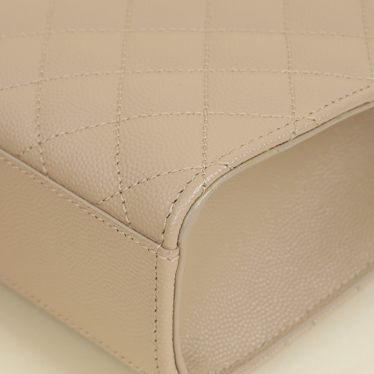 YSL Dark Beige Mix Quilted Envelope Medium Shoulder Bag