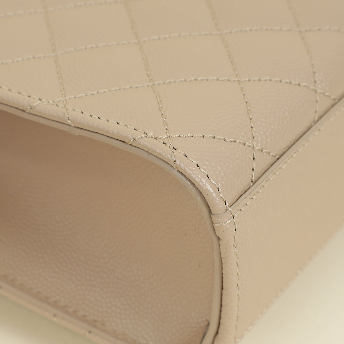 YSL Dark Beige Mix Quilted Envelope Medium Shoulder Bag