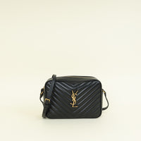 YSL Black Lou Camera Quilted Bag