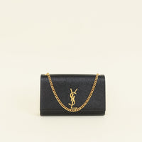 YSL Black Kate Chain Medium Shoulder Bag