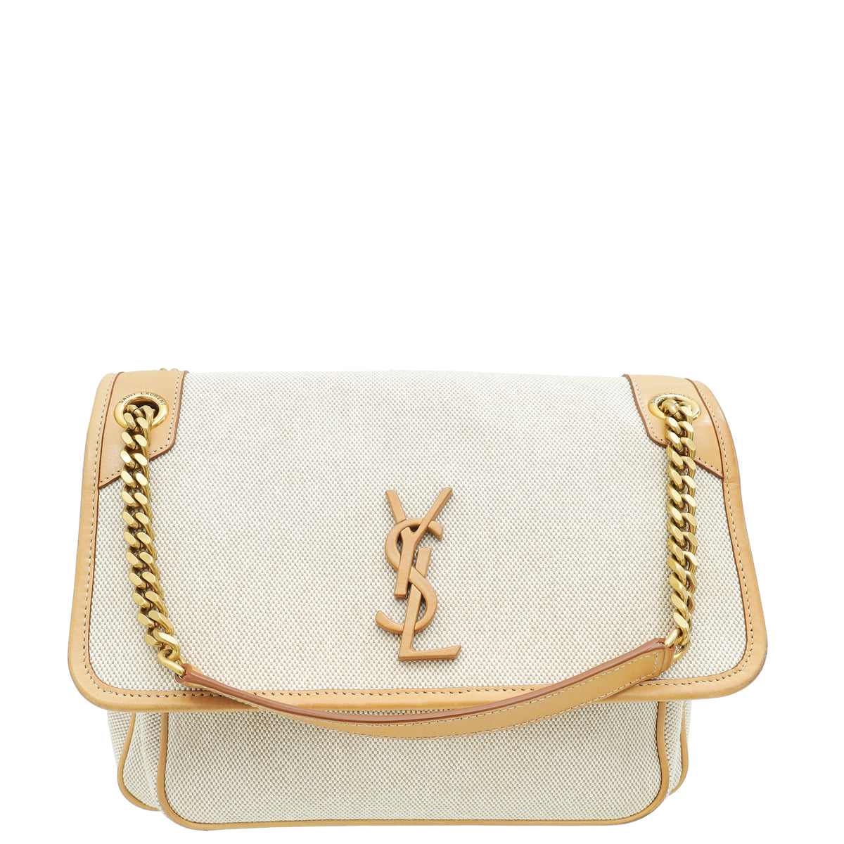 YSL Bicolor Niki Satchel Medium Bag