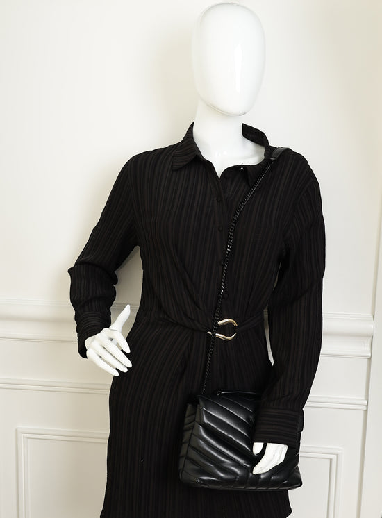 YSL So Black Loulou Small Shoulder Bag