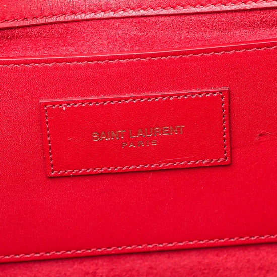YSL Red Kate Tassel Chain Medium Bag