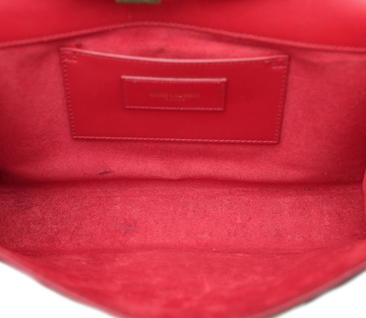 YSL Red Kate Tassel Chain Medium Bag