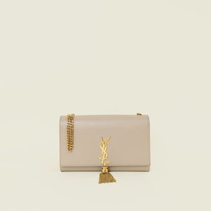 YSL Beige Tassel Kate Medium Shoulder Bag
