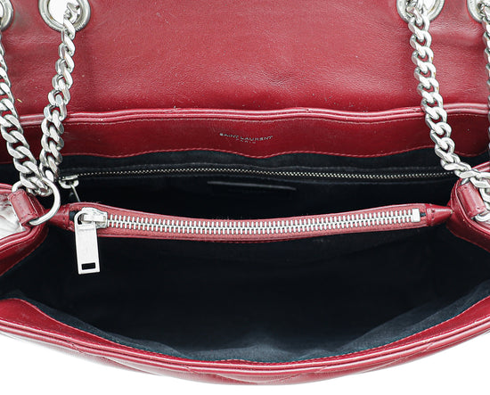 YSL Dark Red Loulou Medium Bag