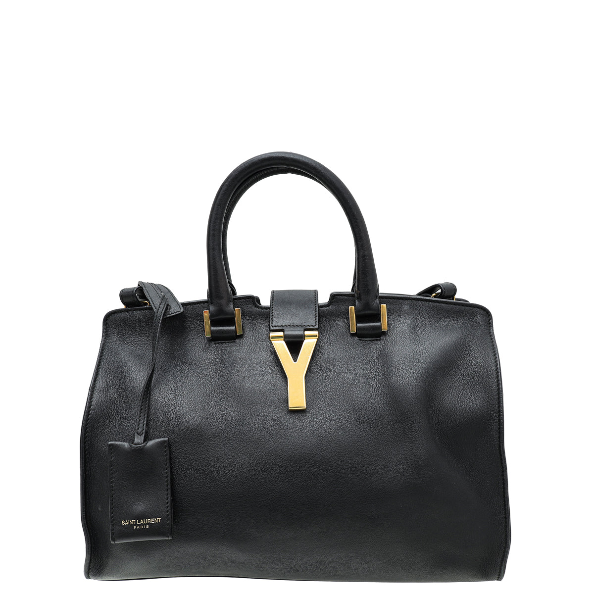 YSL Black Classic Y Cabas Small Tote Bag-YSL-THE CLOSET