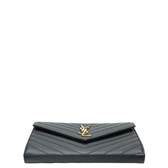 YSL Black Cassandre Chain Wallet