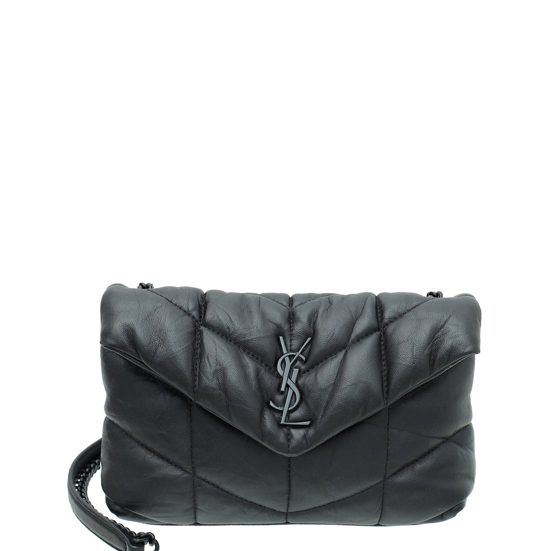 YSL Black Puffer Toy Shoulder Bag-YSL-THE CLOSET