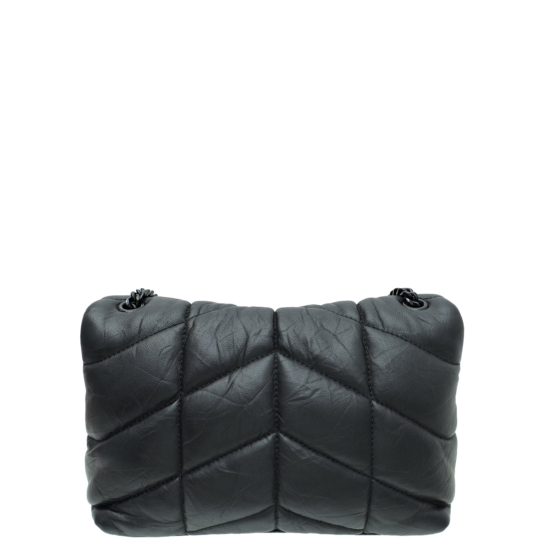YSL Black Puffer Toy Shoulder Bag